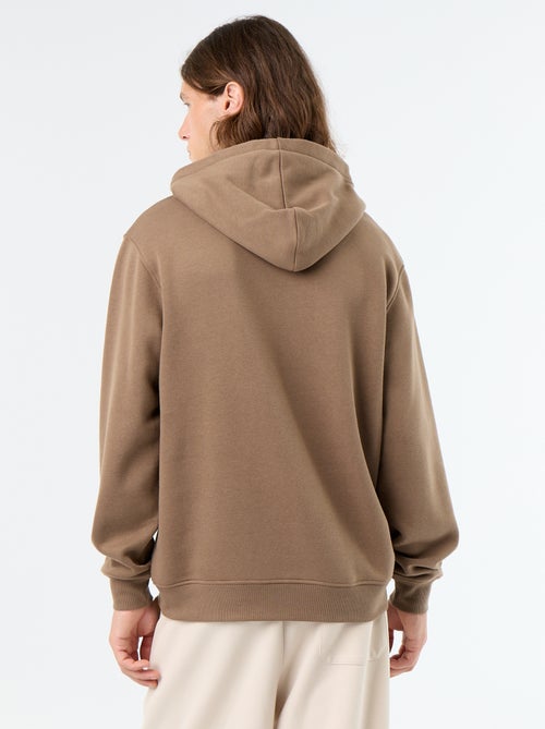 Kapuzen-Sweatshirt aus bedrucktem Fleece - Kiabi