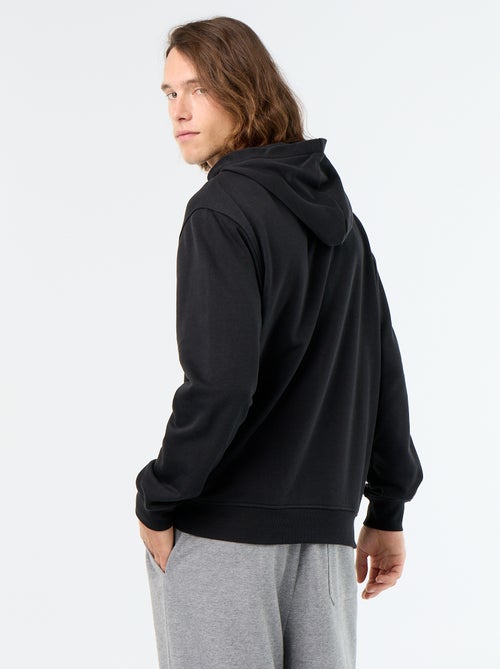 Kapuzen-Sweatshirt aus bedrucktem Fleece - Kiabi