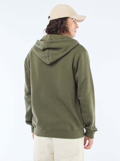 Kapuzen-Sweatshirt aus Fleece mit Reissverschluss - Kiabi