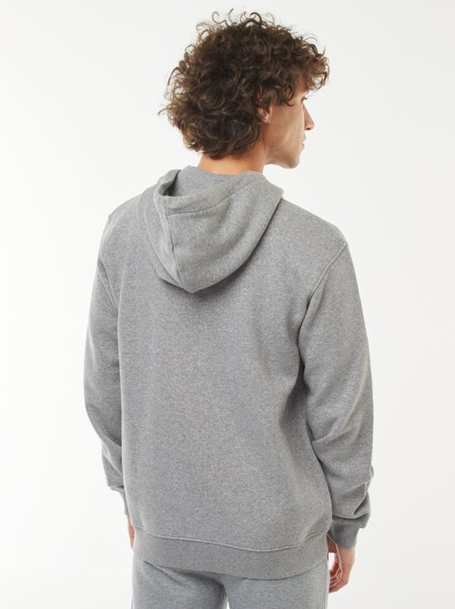 Kapuzen-Sweatshirt aus Molton mit Reissverschluss - Kiabi