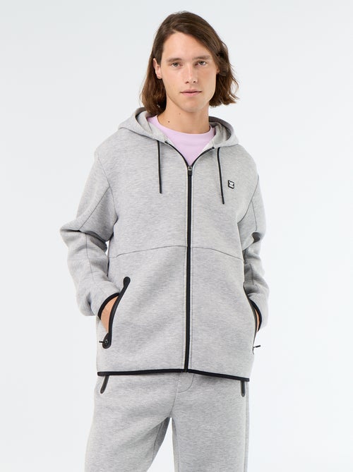 Kapuzen-Sweatshirt im Neopren-Look - Kiabi