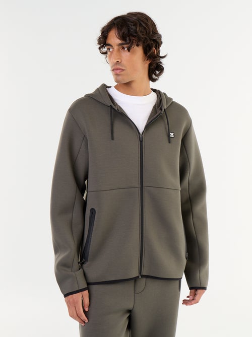 Kapuzen-Sweatshirt im Neopren-Look - Kiabi
