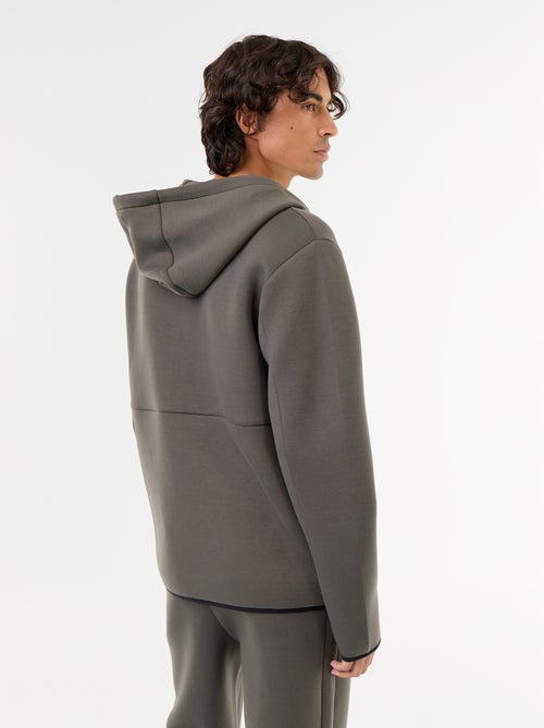 Kapuzen-Sweatshirt im Neopren-Look - Kiabi