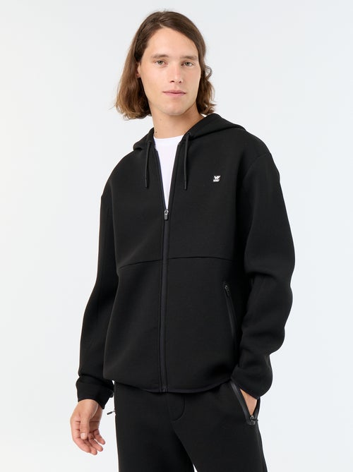 Kapuzen-Sweatshirt im Neopren-Look - Kiabi