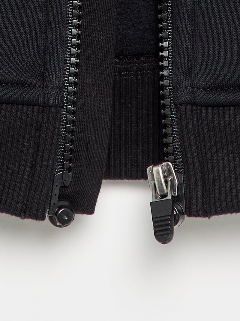 Kapuzen-Sweatshirt – Kollektion 'Leicht anzuziehen' Schwarz - Kiabi