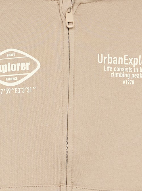 Kapuzen-Sweatshirt mit Reissverschluss - Kiabi