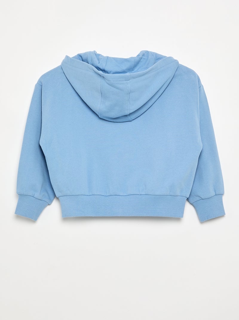 Kapuzen-Sweatshirt mit Reissverschluss Blau - Kiabi