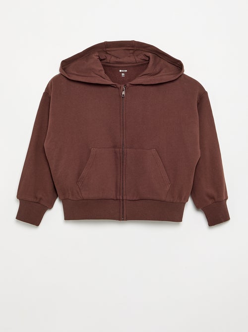 Kapuzen-Sweatshirt mit Reissverschluss - Kiabi Kapuzen-Sweatshirt mit Reissverschluss - Kiabi