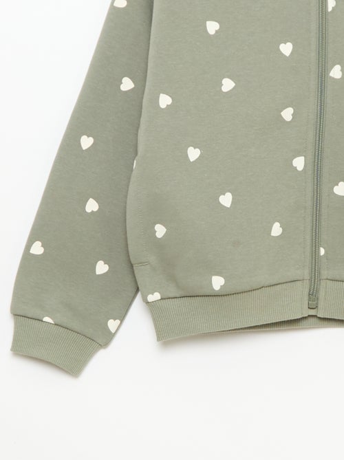 Kapuzen-Sweatshirt mit Reissverschluss und Aufdruck - Kiabi Kapuzen-Sweatshirt mit Reissverschluss und Aufdruck - Kiabi