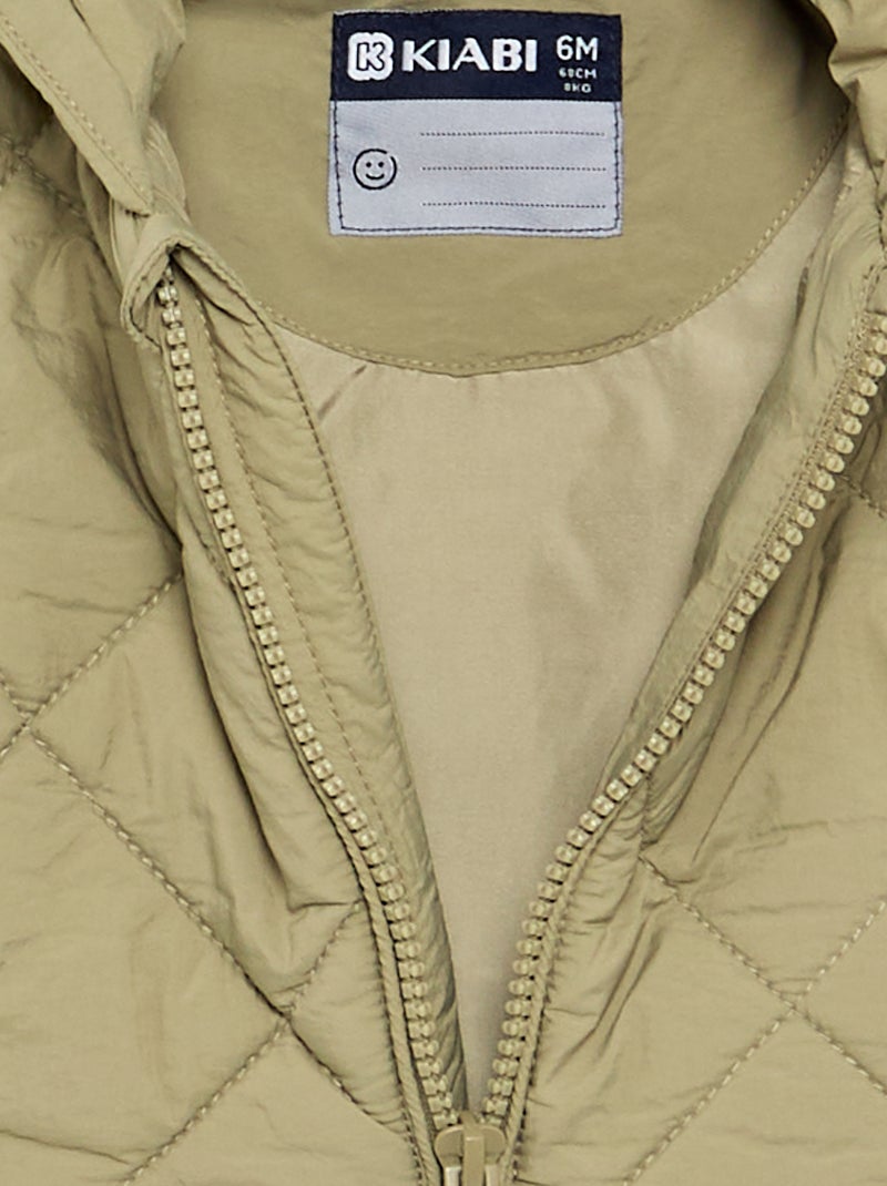 Kapuzenjacke mit Reissverschluss Vert - Kiabi