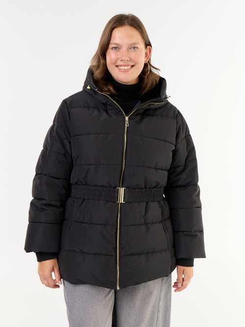 Kapuzenparka mit Kunstfellfutter - Kiabi