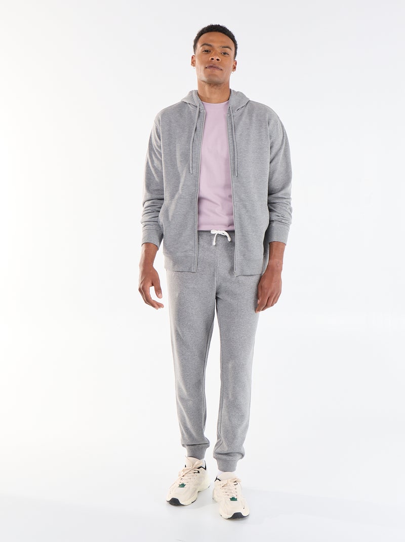 Kapuzenpullover aus French Terry Gris - Kiabi