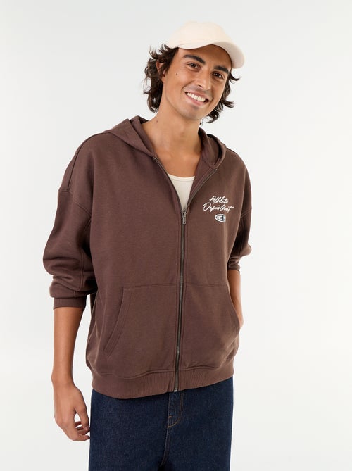 Kapuzenpullover mit beidseitigem Aufdruck - Kiabi