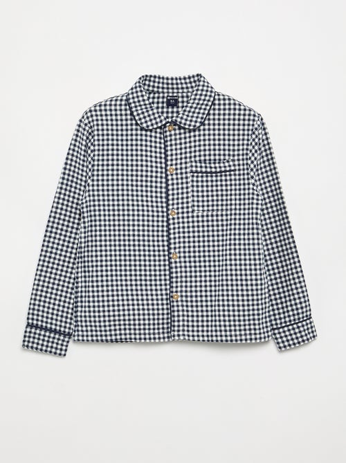 Kariertes Flanell-Pyjama - Kiabi