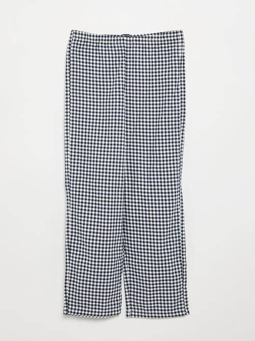 Kariertes Flanell-Pyjama - Kiabi