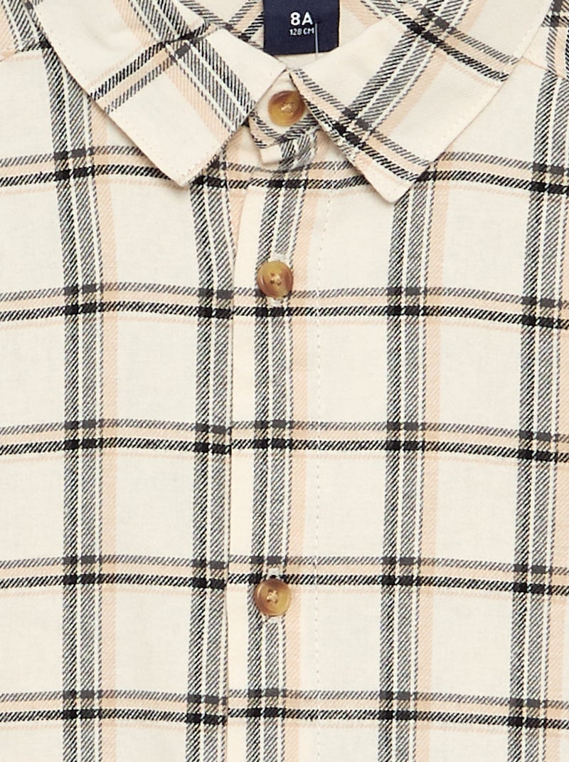 Kariertes Flanellhemd Gris - Kiabi