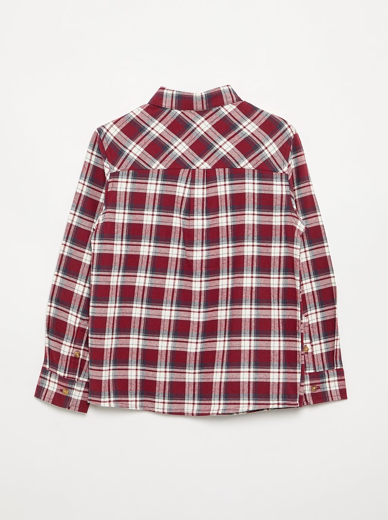 Kariertes Flanellhemd Rouge - Kiabi