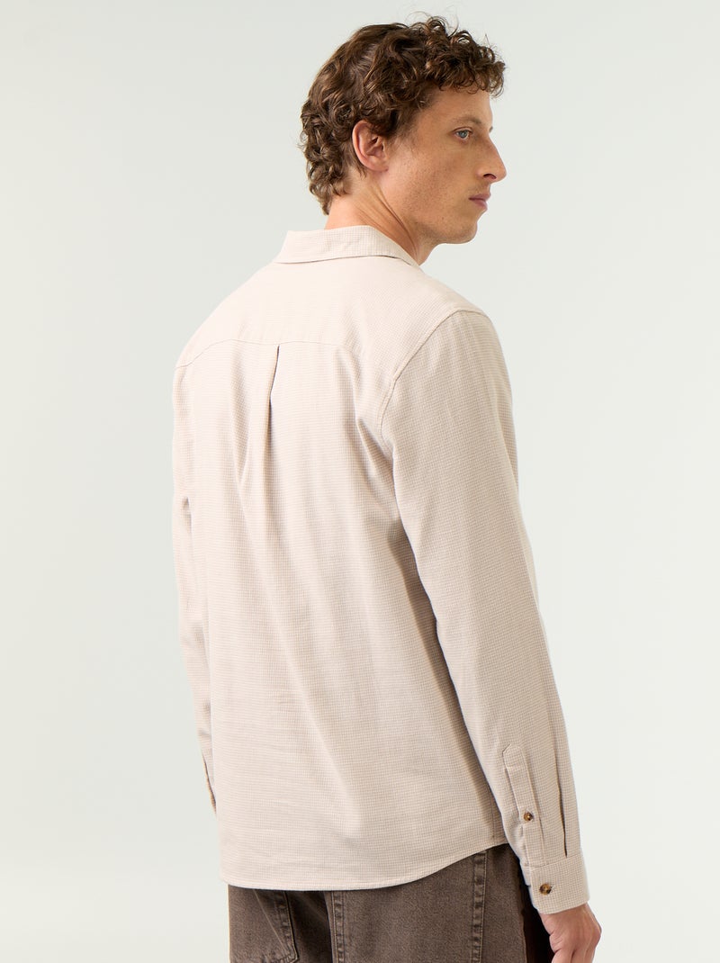 Kariertes Hemd Beige - Kiabi