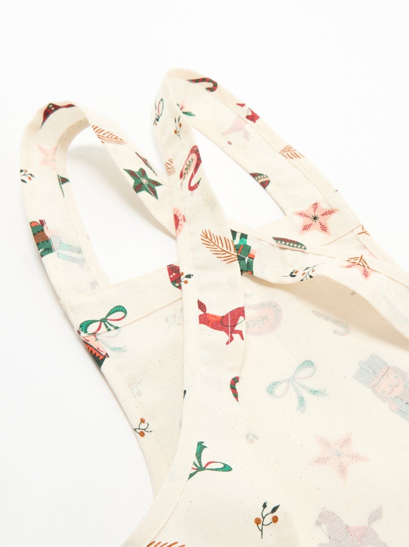 Kids' 'Christmas' Kitchen Apron - KIABI Home Ecru - Kiabi
