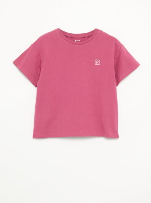 Kid's Plain Short-Sleeved T-Shirt - Kiabi - Kiabi