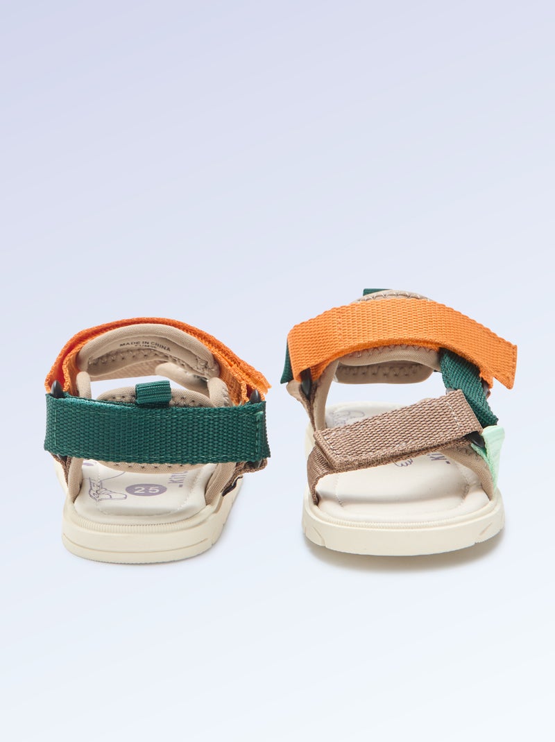 Kitchoun Motor Skills 4 Velcro Sandals: Designed for Walking Blue - Kiabi