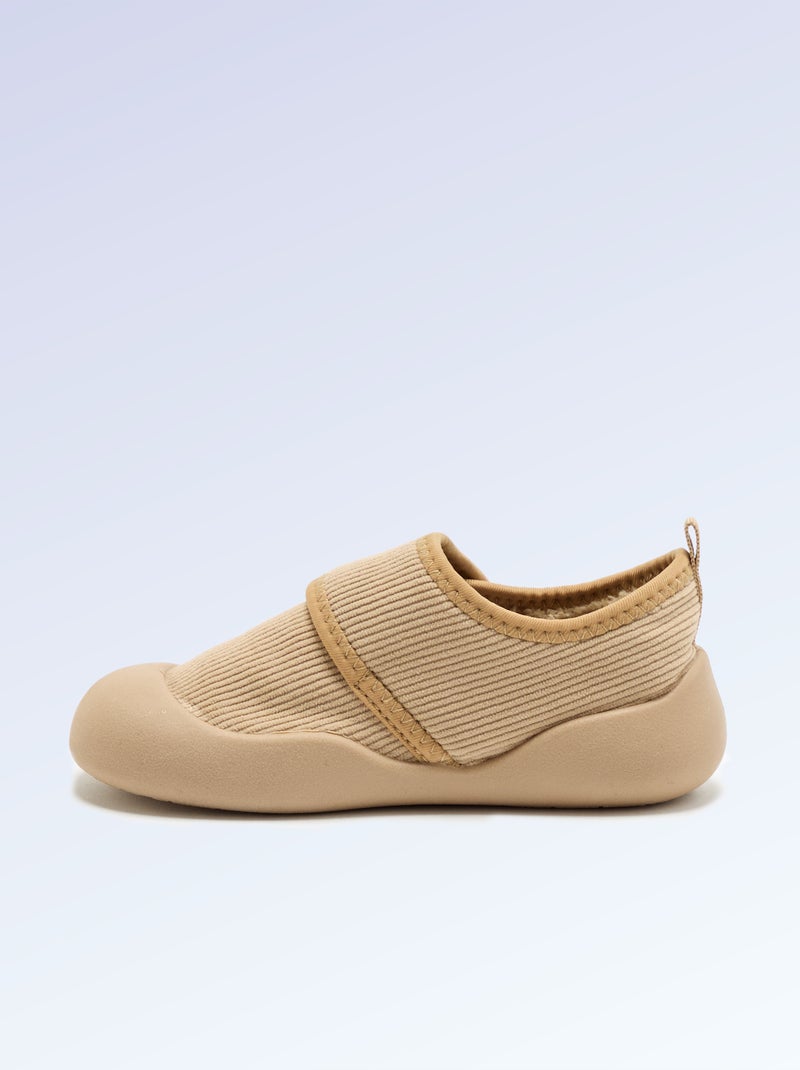 'Kitchoun' soft lined barefoot slippers Beige - Kiabi