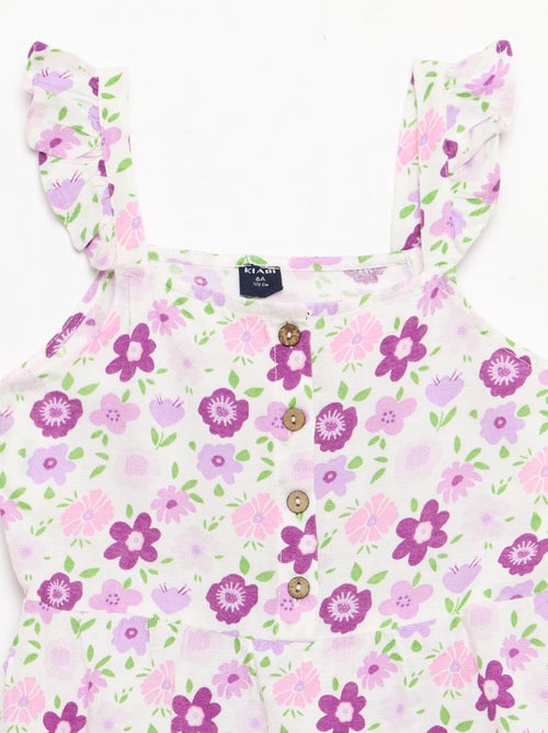 Kleid mit gerüschten Trägern - Kiabi