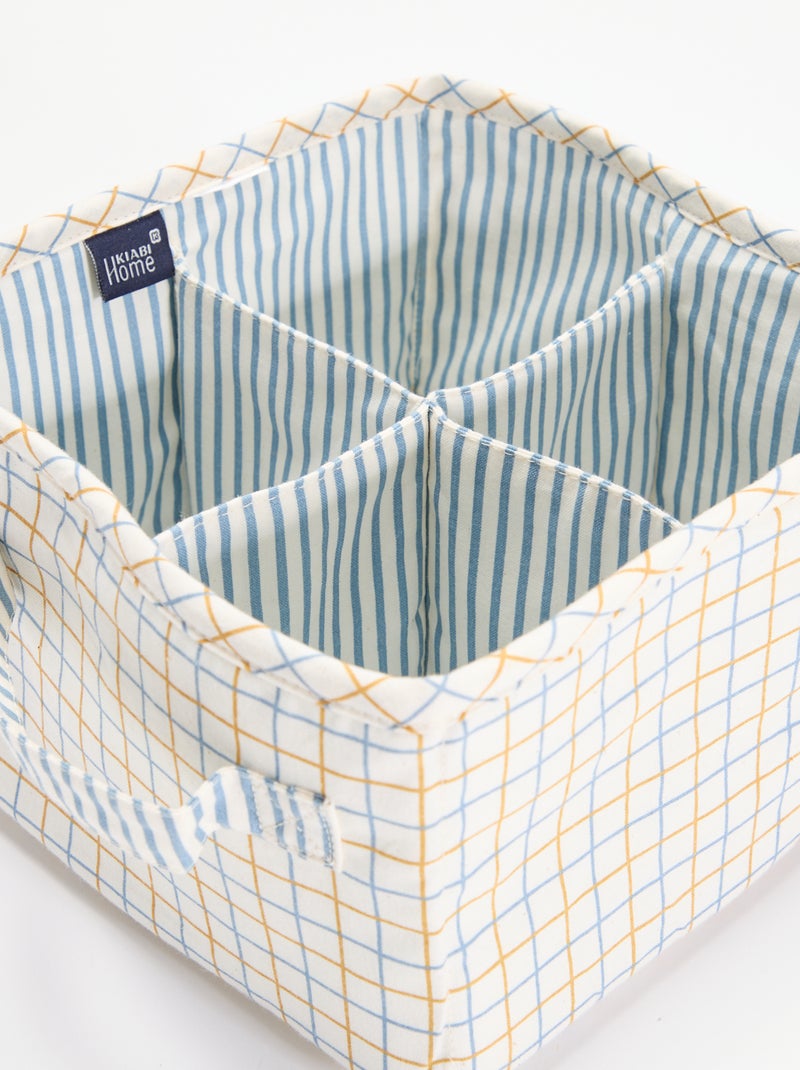 Kleiner Textil-Aufbewahrungskorb Blanc - Kiabi