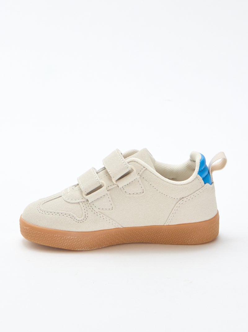 Klett-Sneaker aus Wildlederimitat Blau - Kiabi