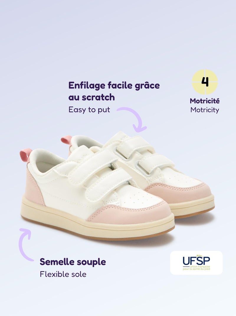 Klettverschluss-Sneaker – Motorik 4 'Gehen' – Kitchoun Rosa - Kiabi