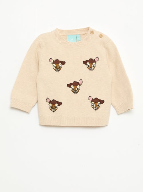 Knit 'Disney' 'Bambi' Sweater with Whimsical Animation - Kiabi Knit 'Disney' 'Bambi' Sweater with Whimsical Animation - Kiabi