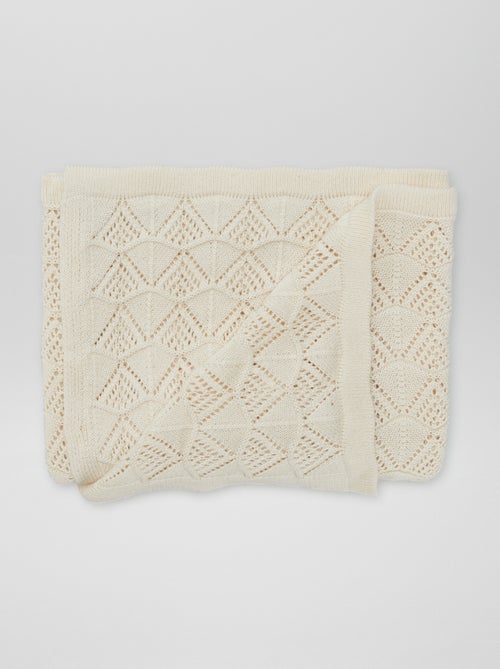 Knitted blanket - Kiabi
