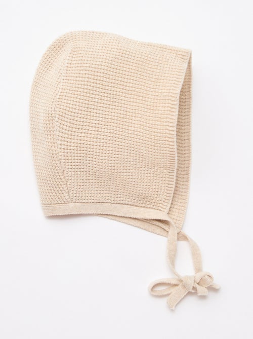 Knitted Bonnet with Ties - Kiabi