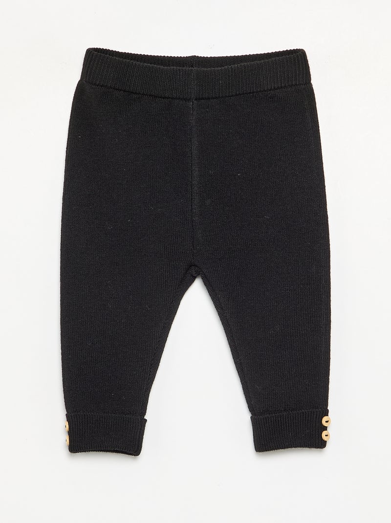 Knitted Leggings Black - Kiabi