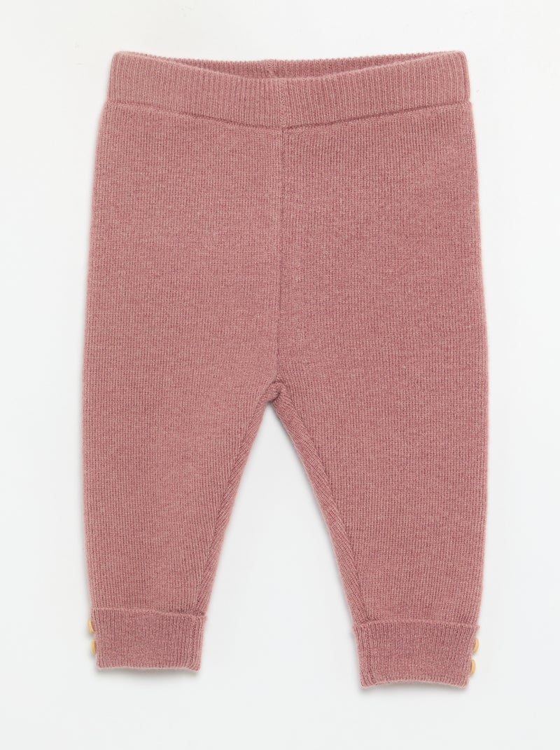 Knitted Leggings Pink - Kiabi
