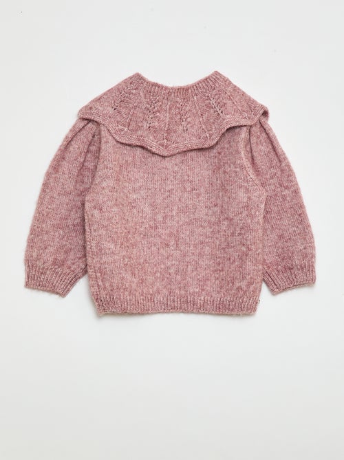 Knitted Sweater with Detachable Collar - Kiabi