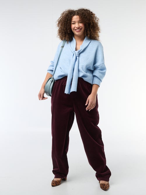 Knitted Sweater with Integrated Scarf - Kiabi