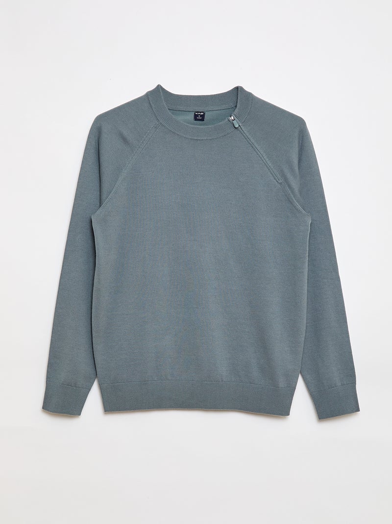 Knitted Sweatshirt - So Easy Blue - Kiabi