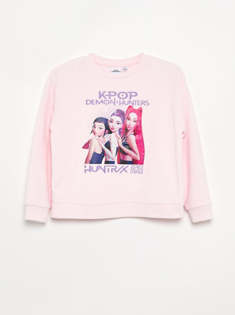 "KPop Demon Hunters" 2-piece Pajamas - Long-sleeved T-shirt + Pants Pink - Kiabi