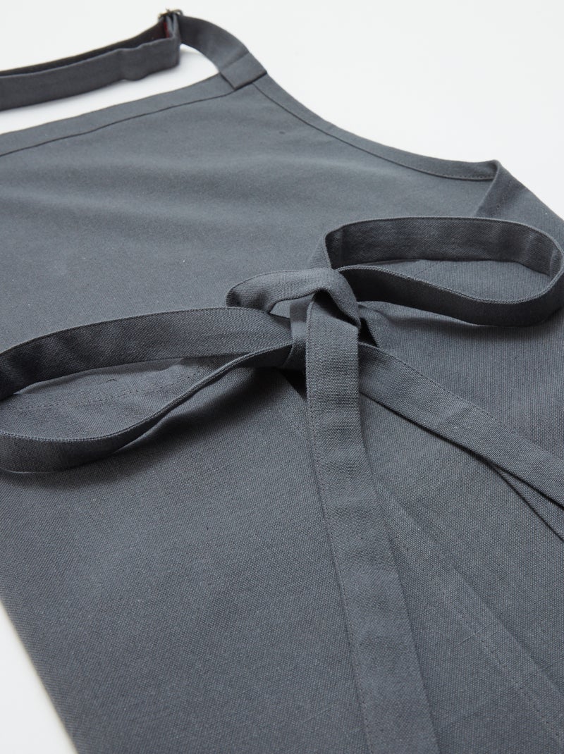 Küchenschürze aus Baumwolle GRIS - Kiabi