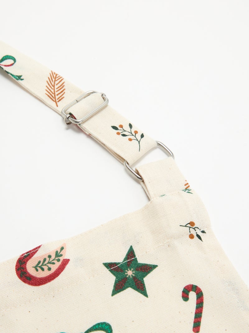 Küchenschürze "Weihnachten" - KIABI Home Ecru - Kiabi