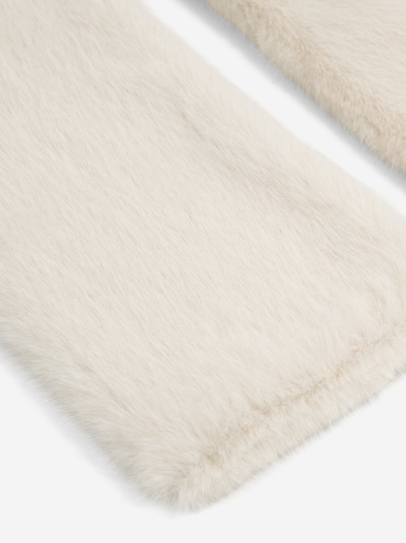 Kunstfell-Schal Beige - Kiabi