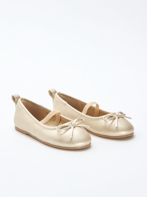 Kunstleder-Ballerinas mit Riemchen - Kiabi