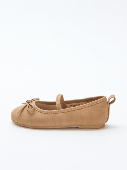Kunstleder-Ballerinas mit Riemchen - Kiabi