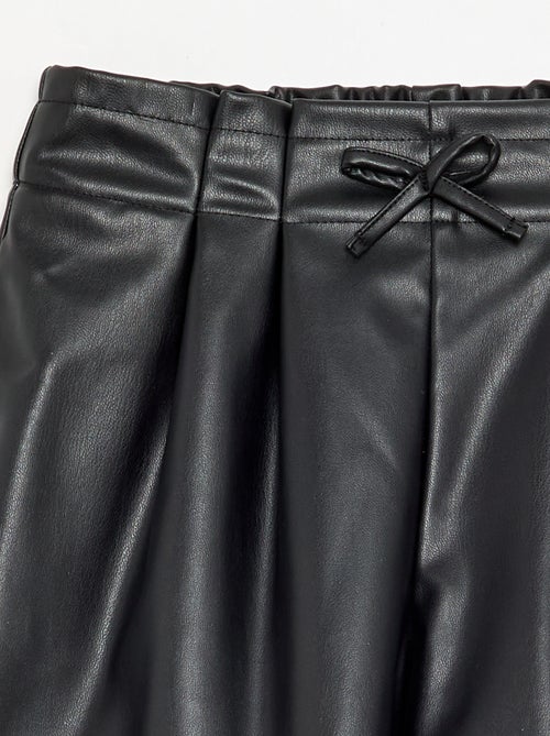 Kunstleder-Shorts - Kiabi