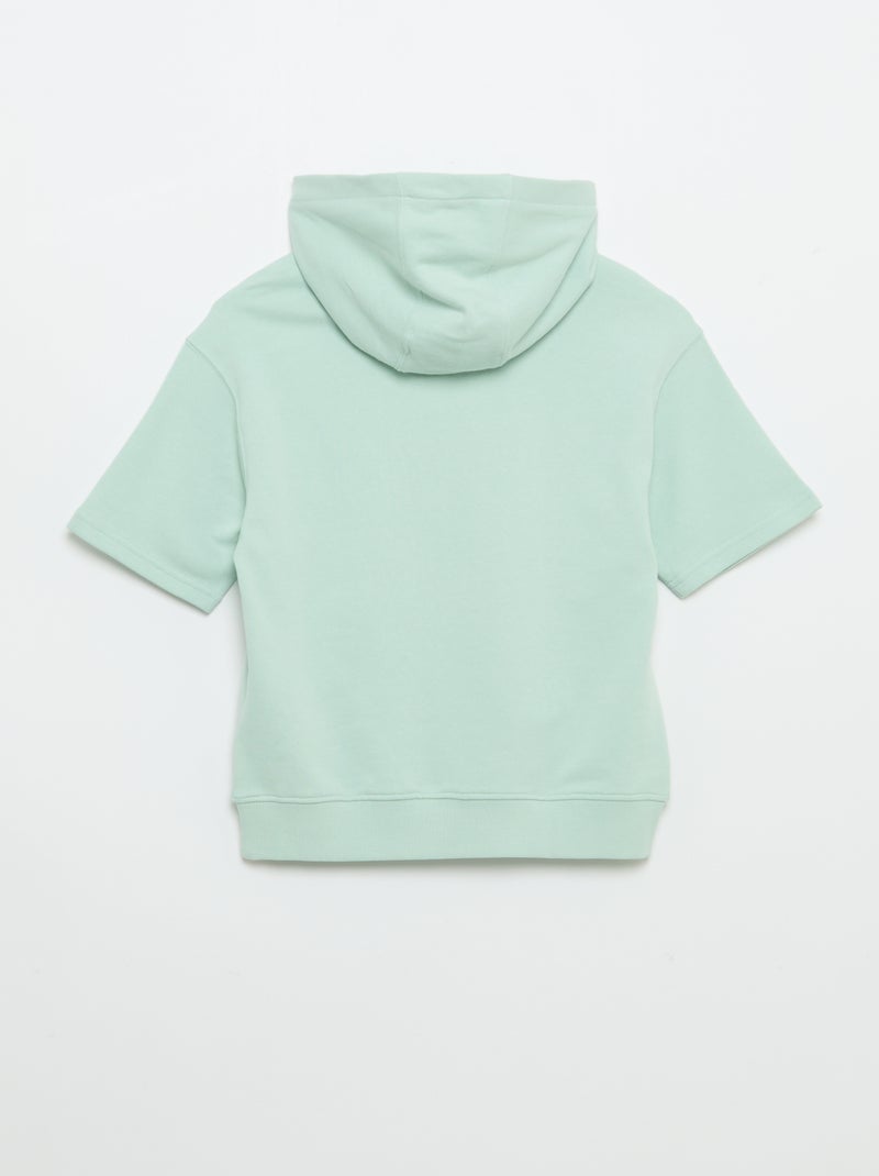 Kurzarm-Hoodie Blau - Kiabi