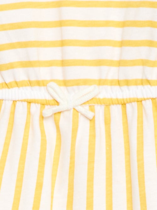 Kurzarm-Jerseykleid aus Baumwolle - Kiabi