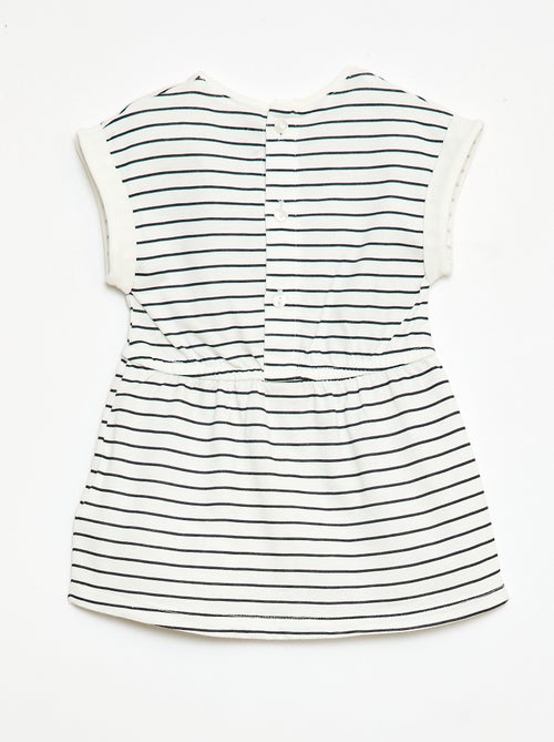 Kurzarm-Jerseykleid aus Baumwolle - Kiabi