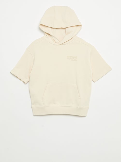 Kurzarm-Kapuzen-Sweatshirt - Kiabi