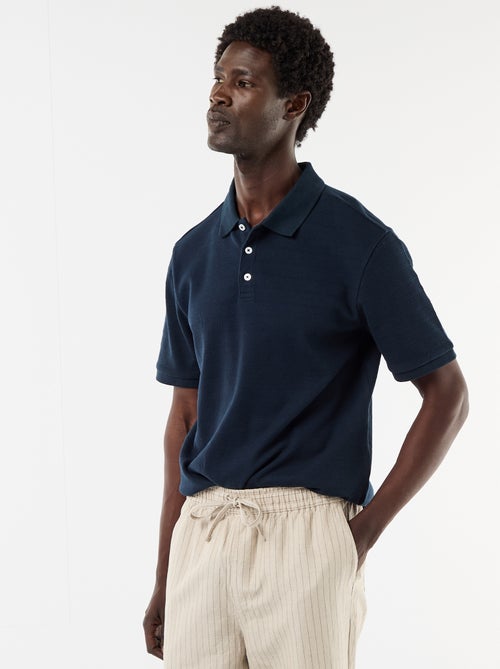 Kurzarm-Polo aus Baumwoll-Piqué - Kiabi
